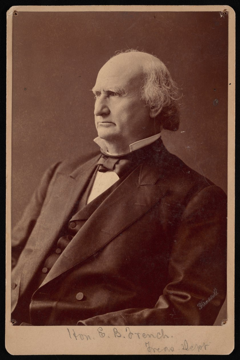 Portret Ezry Bartletta Francuza z lat 1810-1880, lata 70. XIX wieku. autorstwa Samuel Montague Fassett
