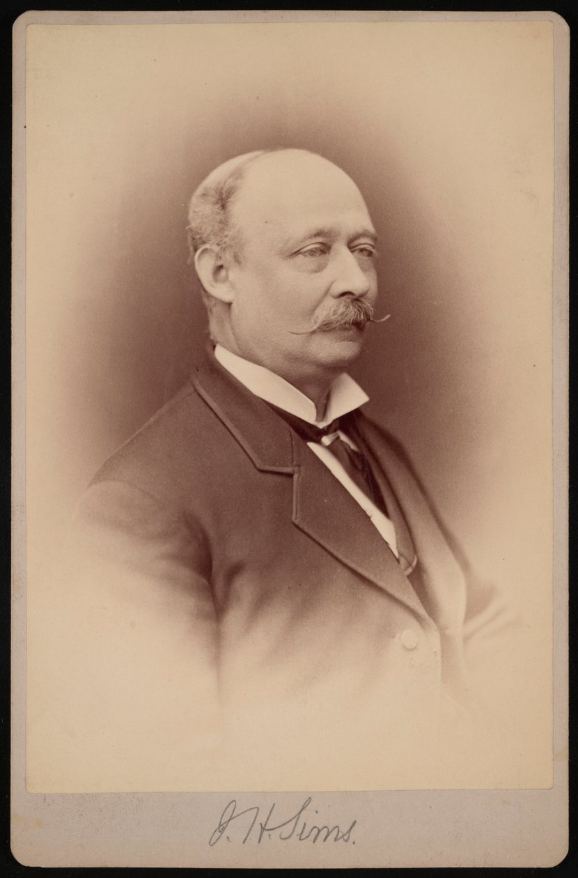 Portret J.H. Simowie, między 1876 a 1880 rokiem. autorstwa Samuel Montague Fassett