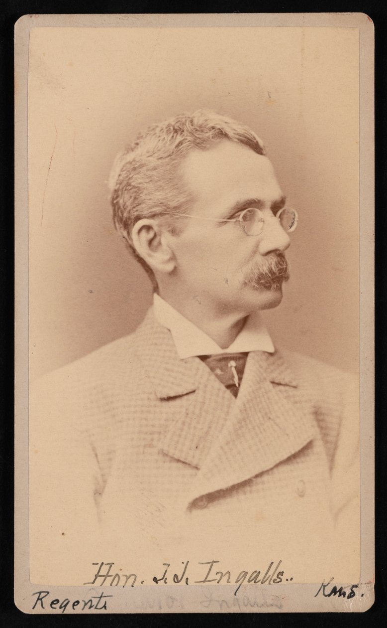 Portret Johna Jamesa Ingallsa 1833-1900, w latach 1876-1880. autorstwa Samuel Montague Fassett