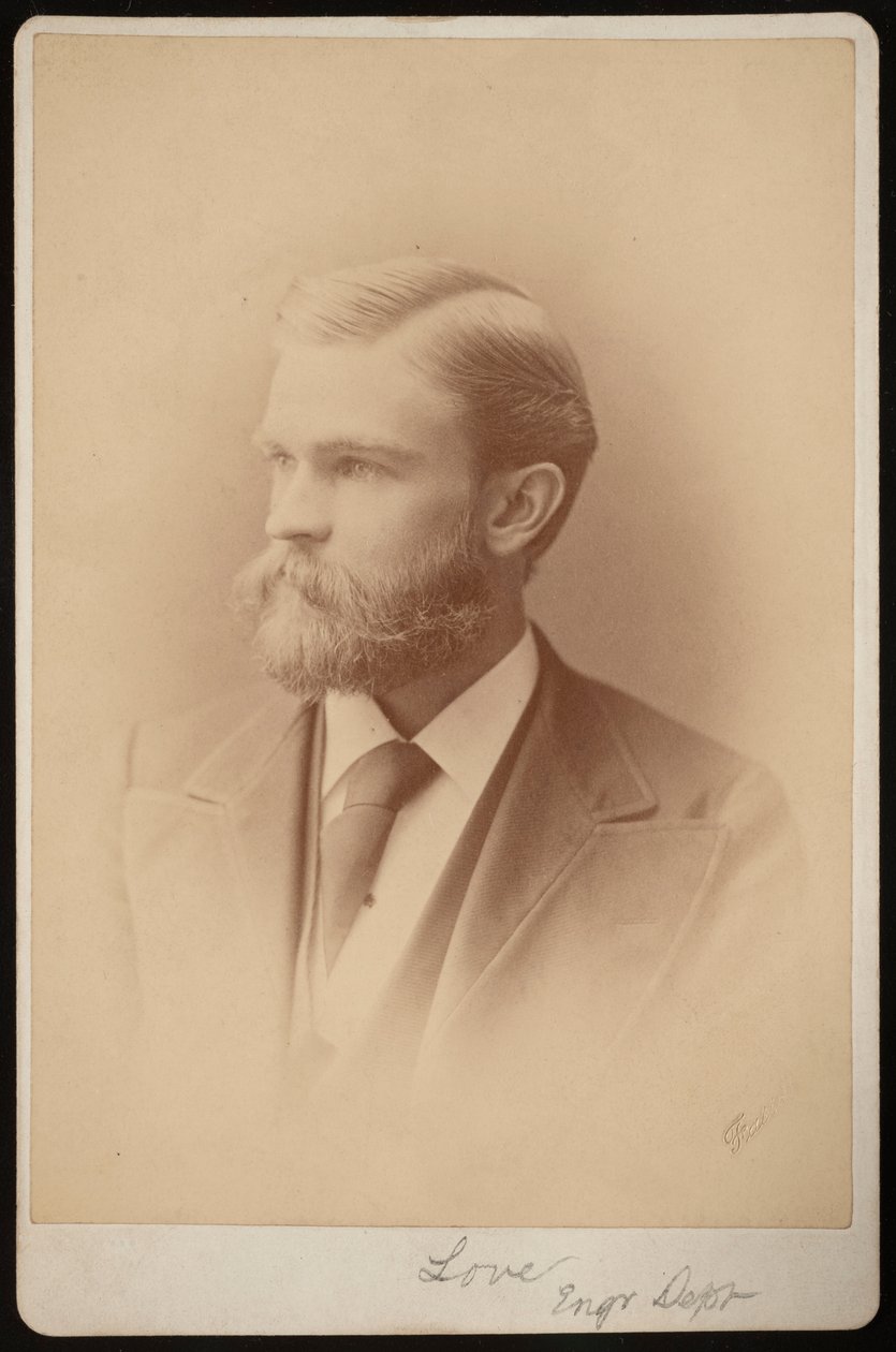 Portret niezidentyfikowanego mężczyzny, w latach 1876-1880. autorstwa Samuel Montague Fassett