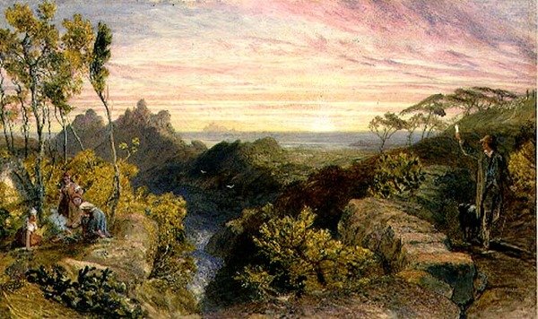 List z Indii autorstwa Samuel Palmer