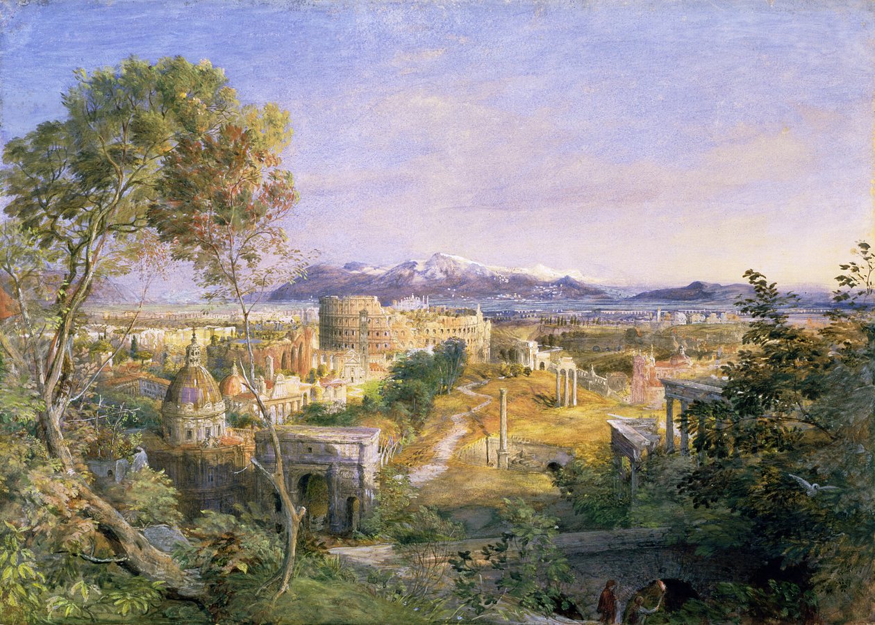Widok starożytnego Rzymu, 1838 autorstwa Samuel Palmer