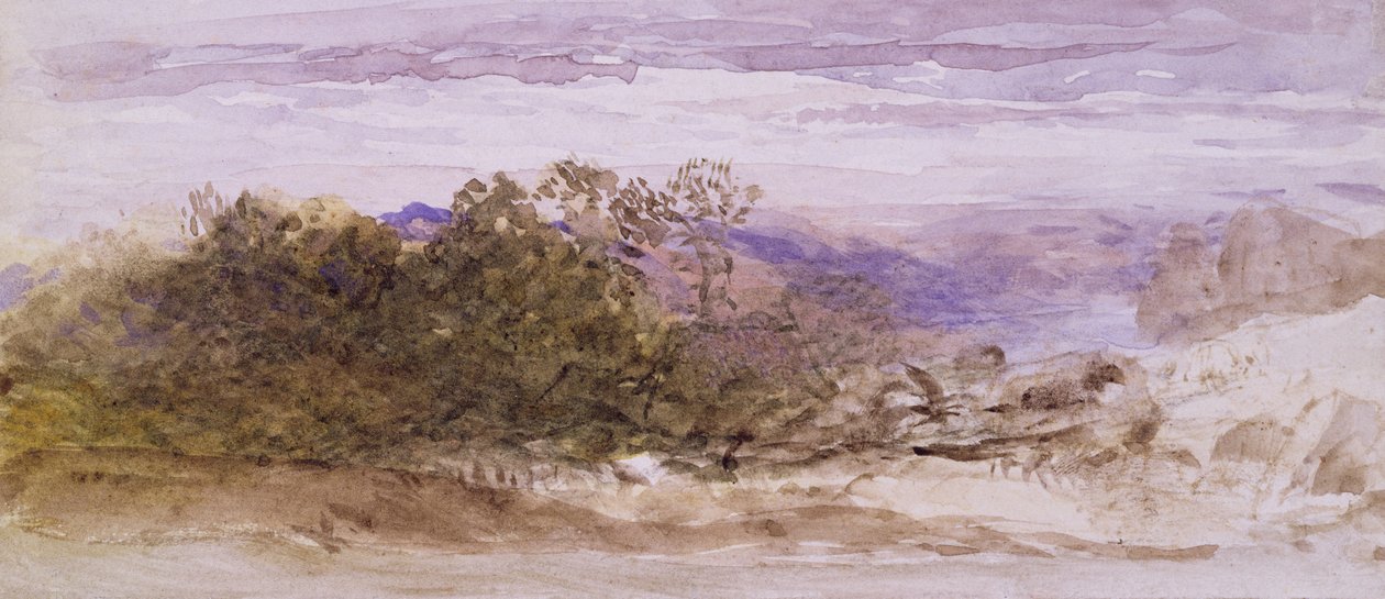 Abinger, Surrey (akwarela) autorstwa Samuel Palmer