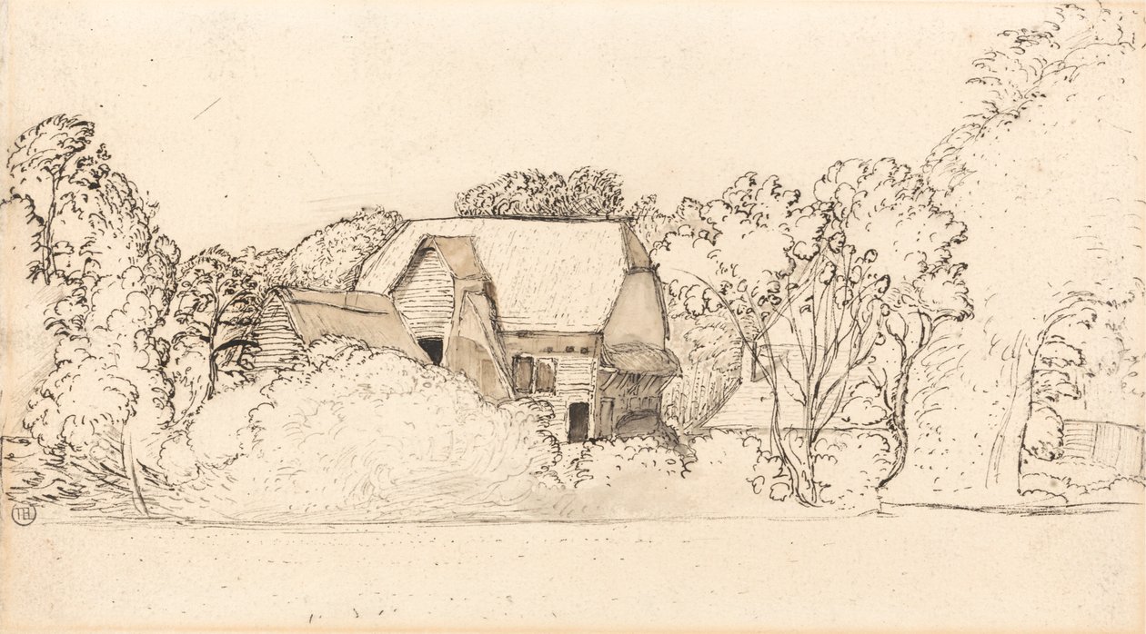 Starożytna stodoła w Shoreham autorstwa Samuel Palmer