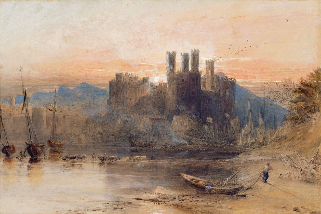 Zamek Caernarvon, Północna Walia autorstwa Samuel Palmer