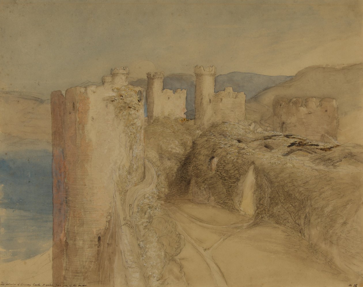 Zamek Conway autorstwa Samuel Palmer