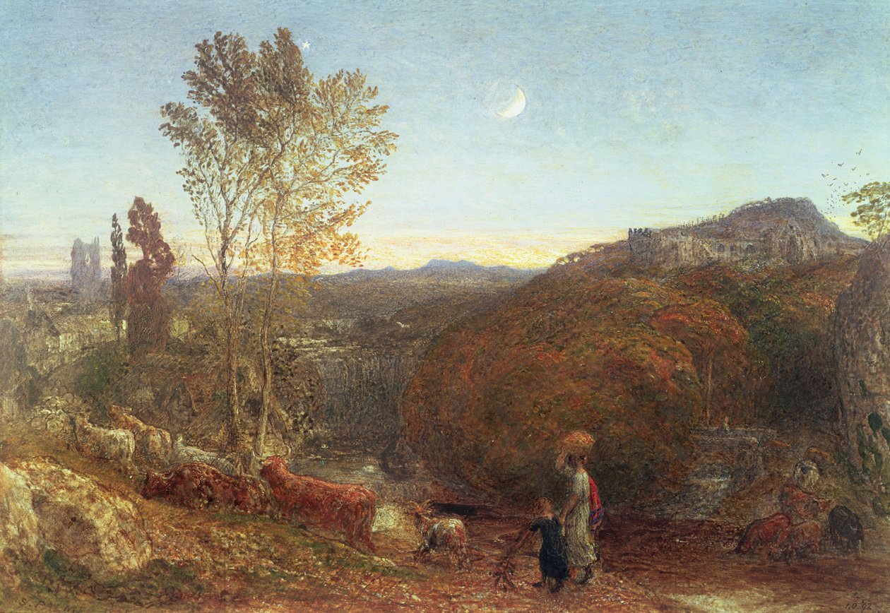 Powrót do domu o godzinie policyjnej autorstwa Samuel Palmer