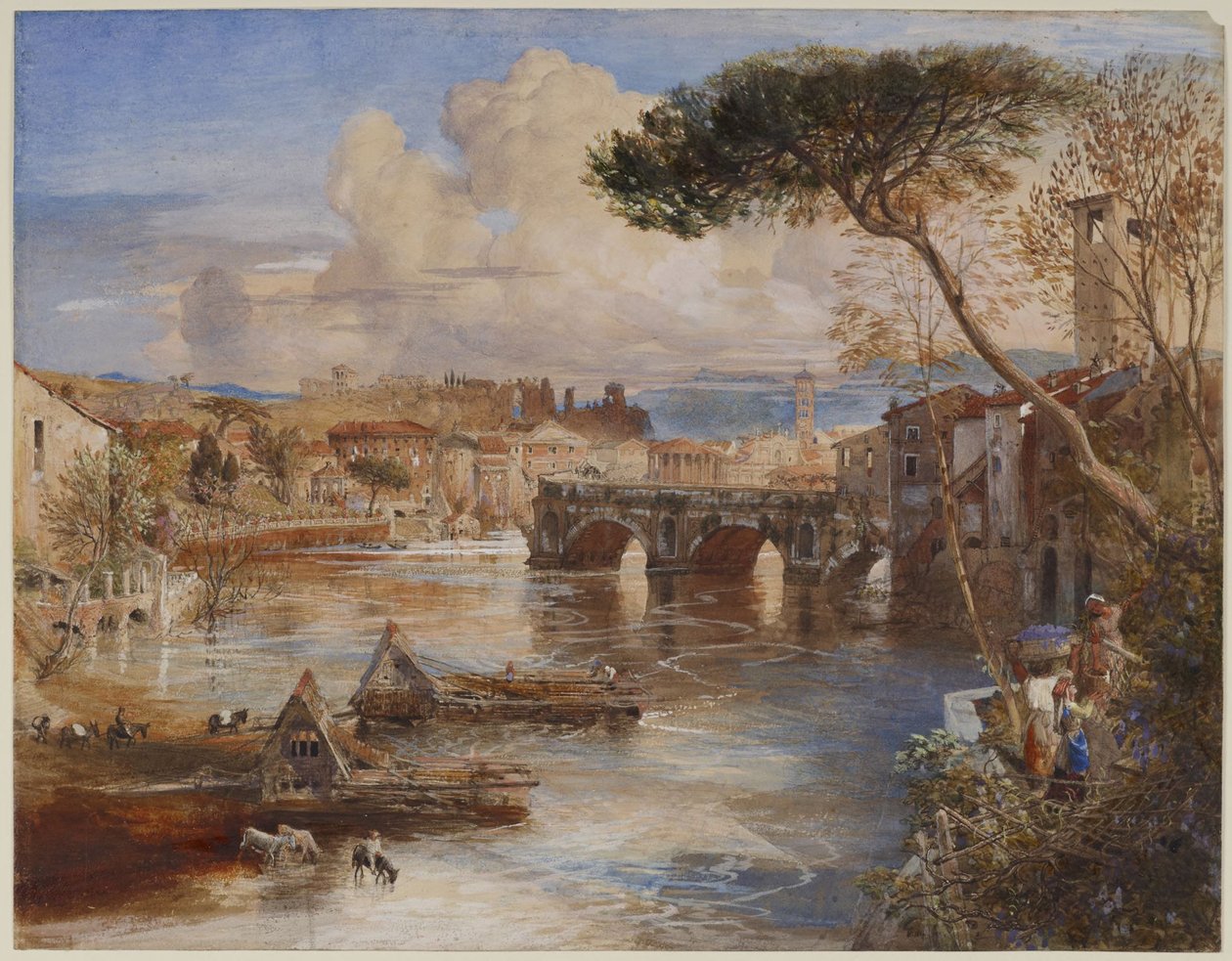 Złamany most, Rzym autorstwa Samuel Palmer