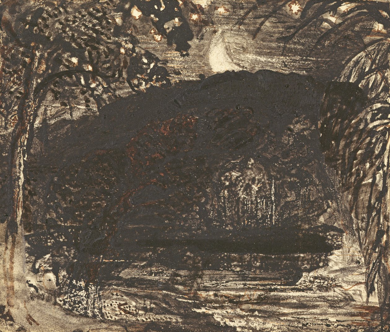 Wschód Księżyca autorstwa Samuel Palmer