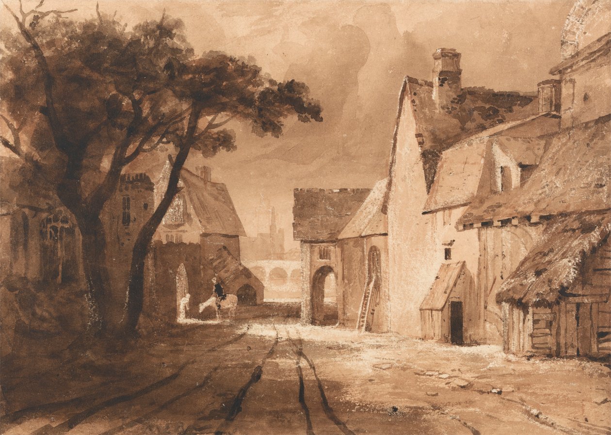 Studium starych budynków autorstwa Samuel Palmer