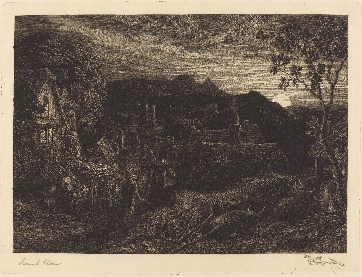 Dzwonnik autorstwa Samuel Palmer
