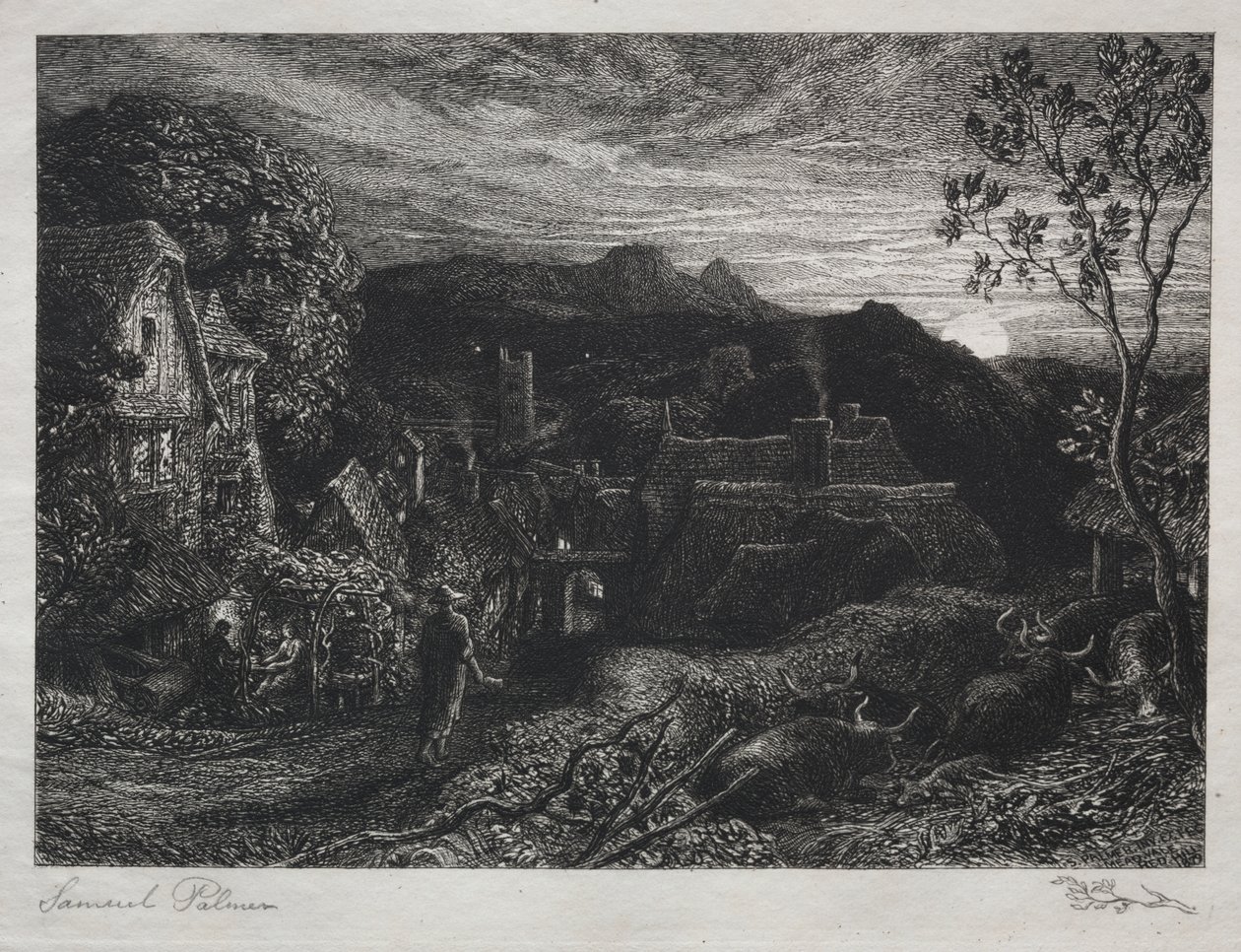 Dzwonnik autorstwa Samuel Palmer