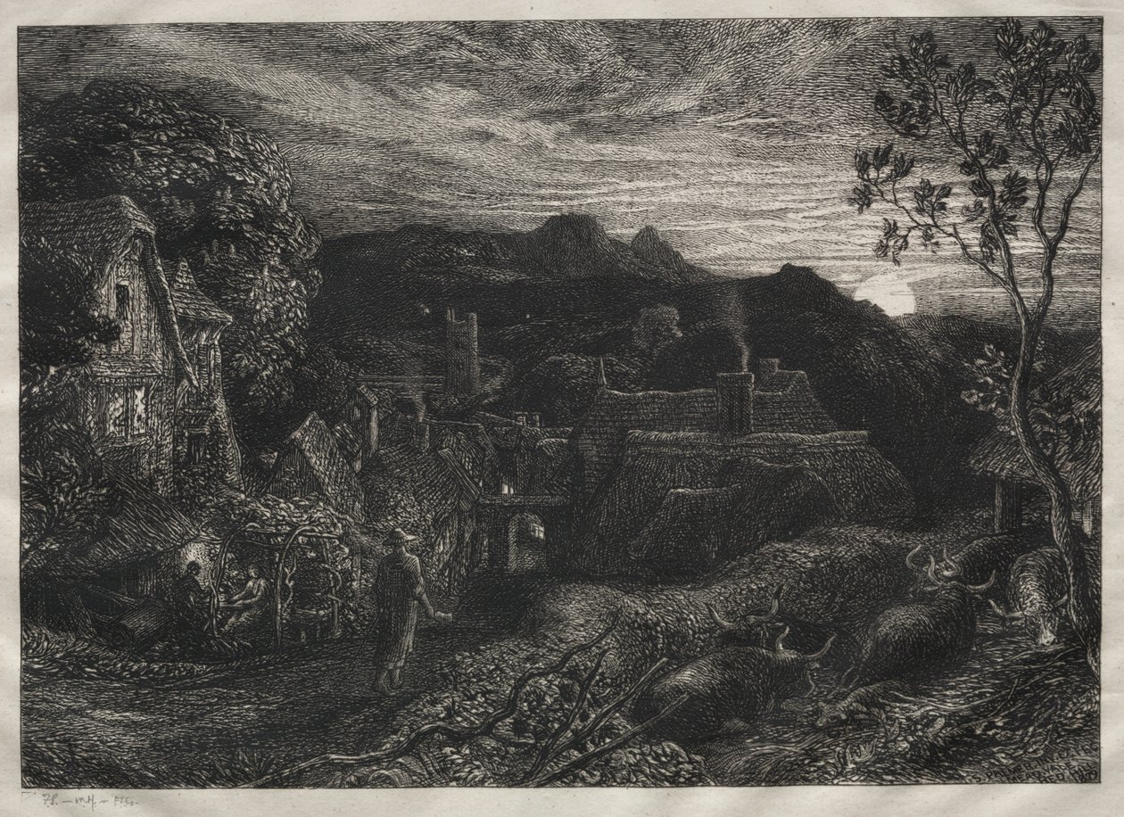 Dzwonnik autorstwa Samuel Palmer