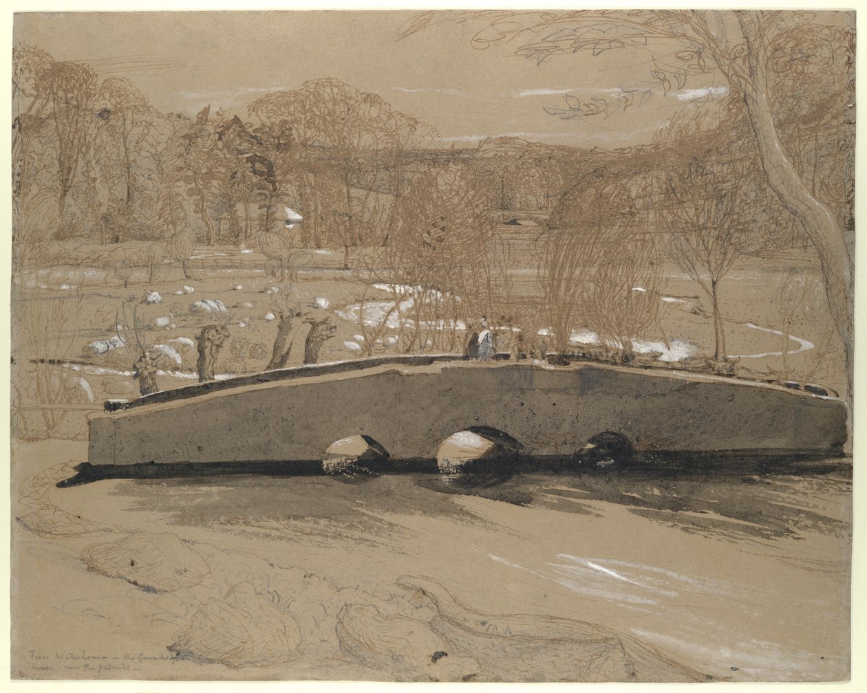 Most w Shoreham autorstwa Samuel Palmer