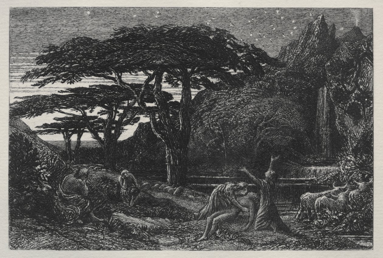 Cyprysowy Gaj autorstwa Samuel Palmer