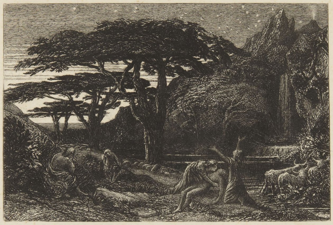 Gaj cyprysowy autorstwa Samuel Palmer