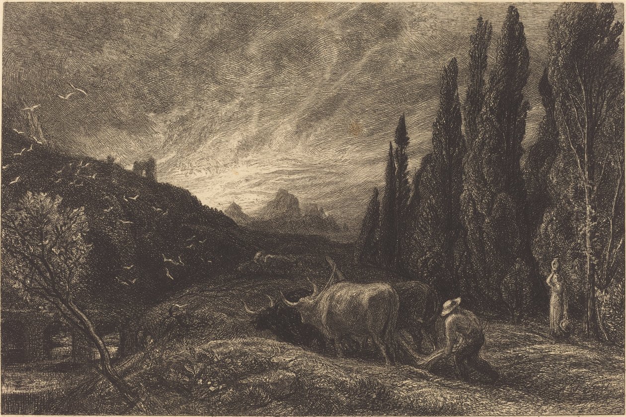 Wczesny oracz autorstwa Samuel Palmer