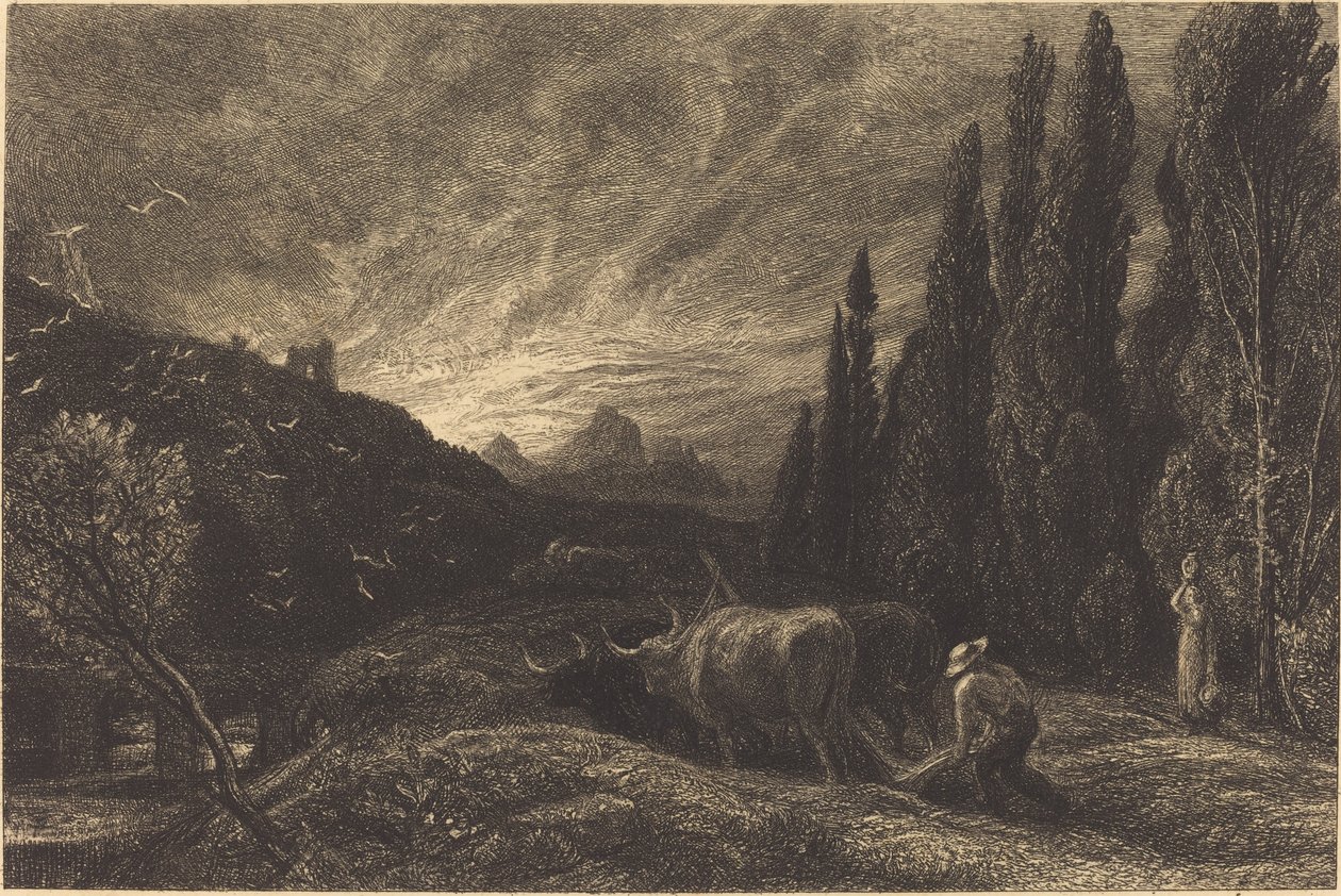 Wczesny oracz autorstwa Samuel Palmer