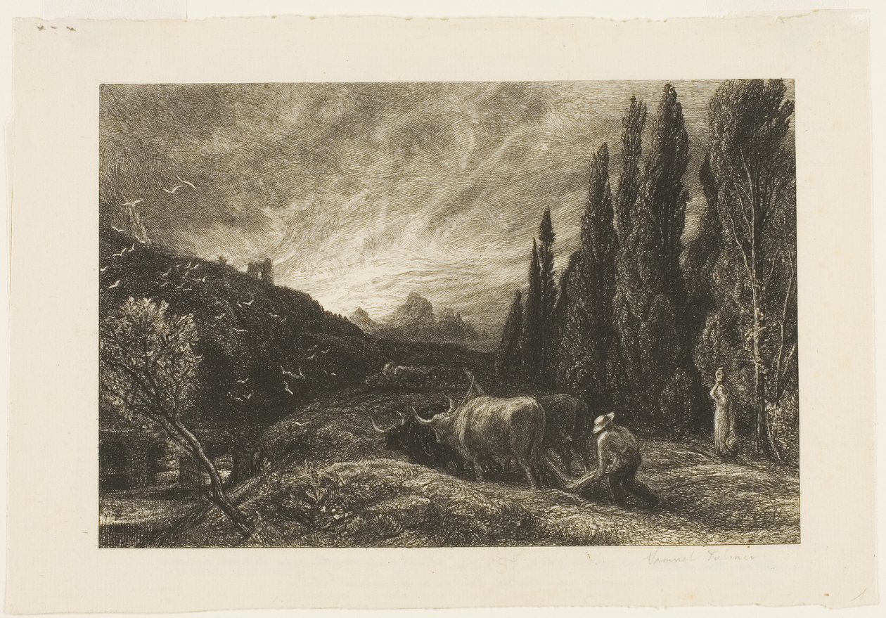 Wczesny oracz autorstwa Samuel Palmer