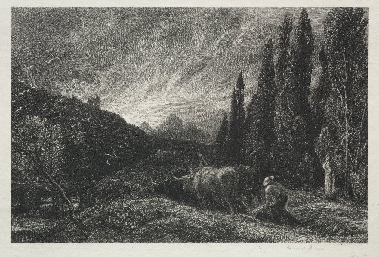 Wczesny oracz autorstwa Samuel Palmer