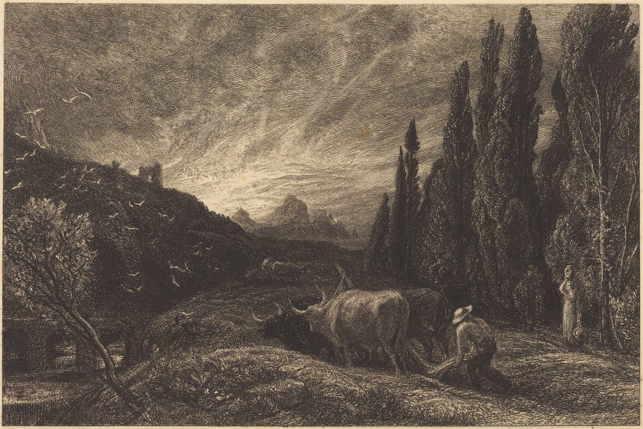 Wczesny oracz autorstwa Samuel Palmer