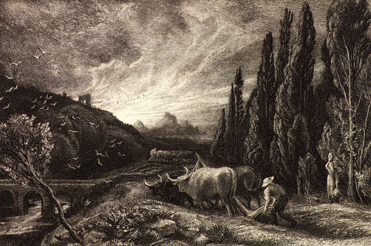 Wczesny oracz autorstwa Samuel Palmer