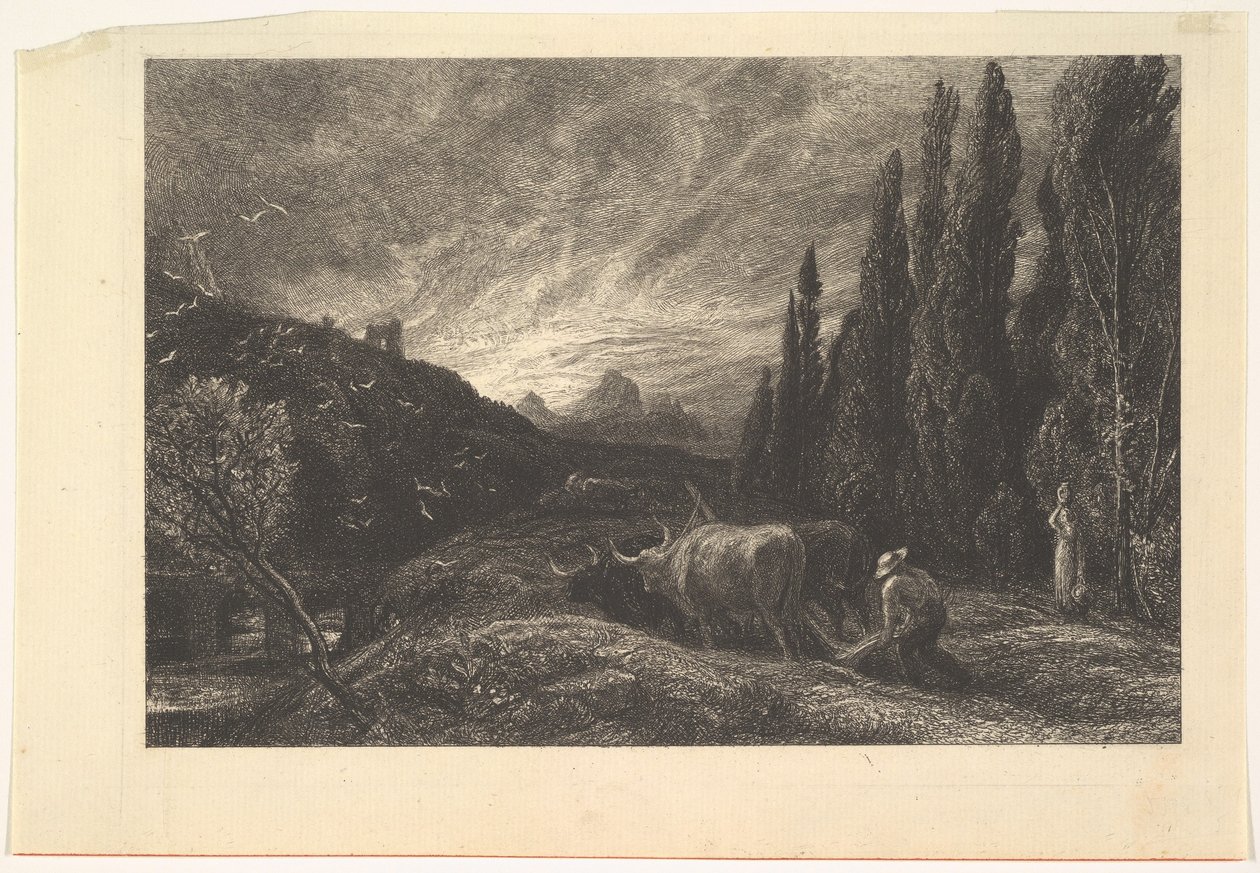 Wczesny oracz, 1861. autorstwa Samuel Palmer
