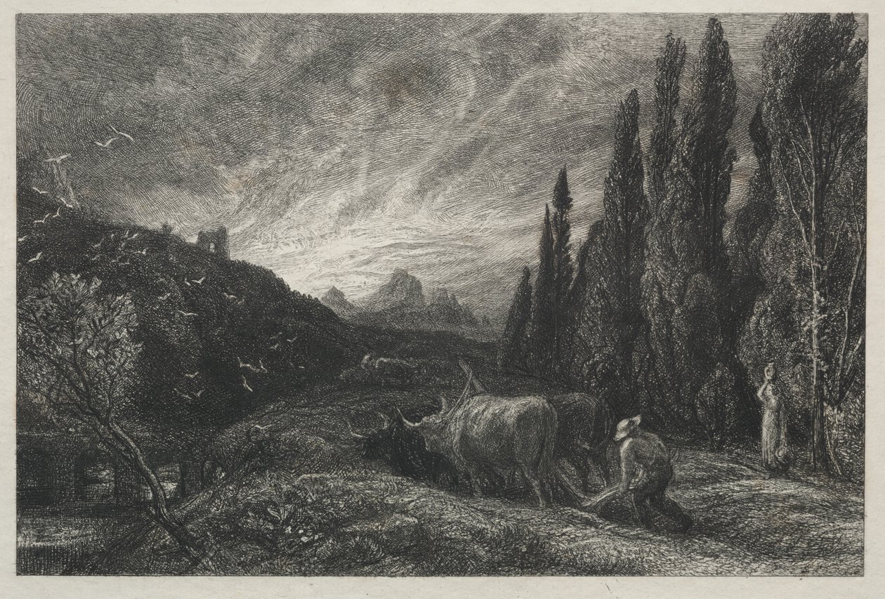 Wczesny oracz autorstwa Samuel Palmer