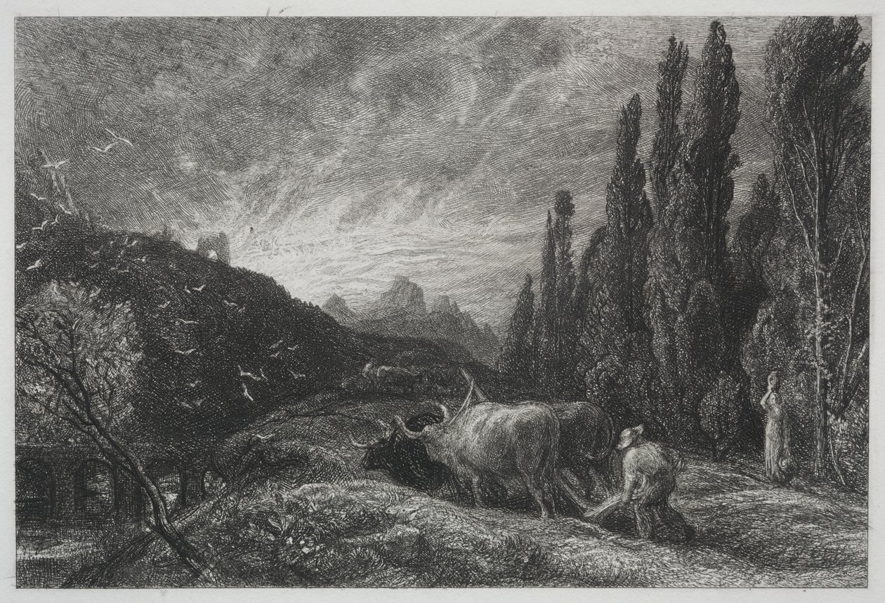 Wczesny oracz autorstwa Samuel Palmer