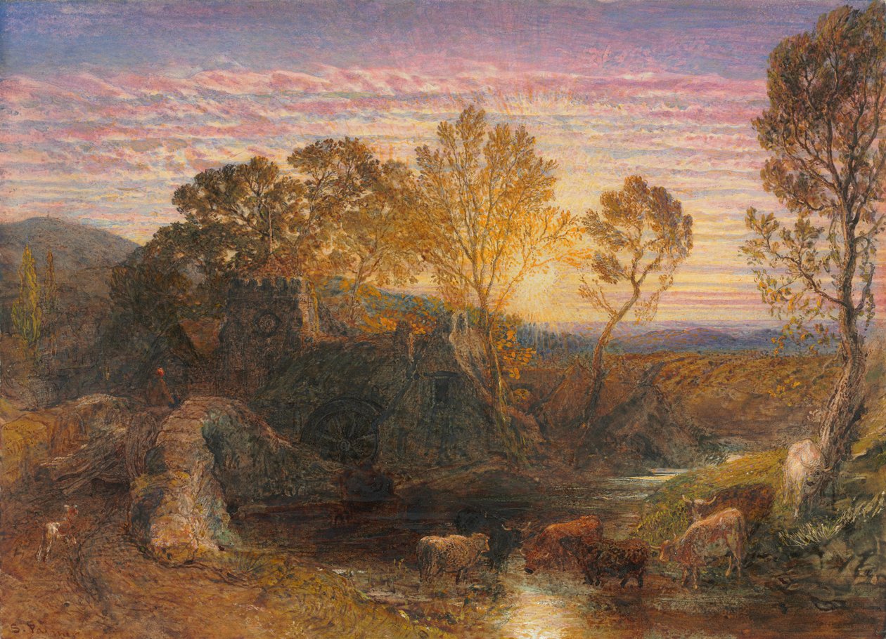 Złota Godzina autorstwa Samuel Palmer