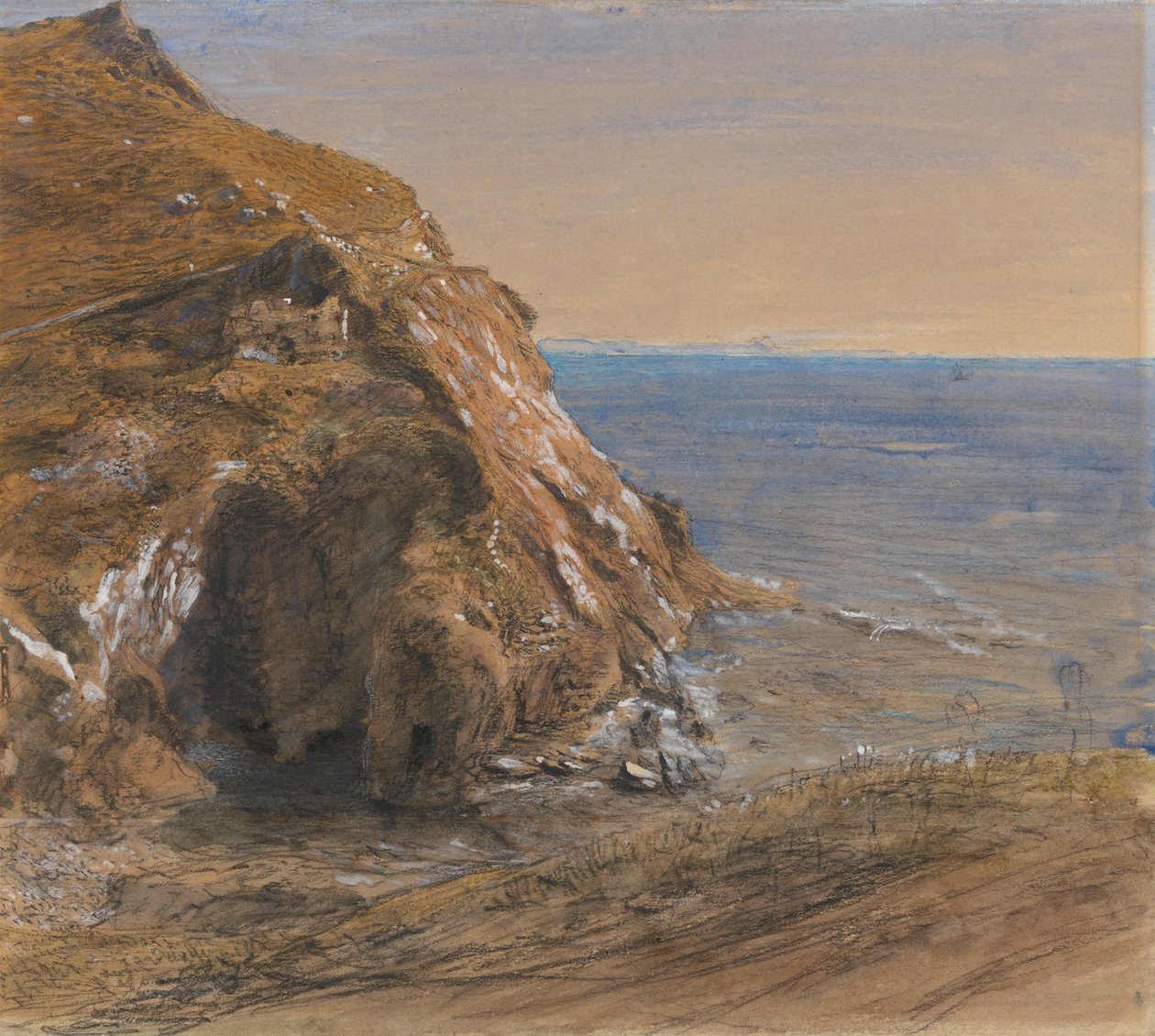 Rock Slip w pobliżu Boscastle autorstwa Samuel Palmer