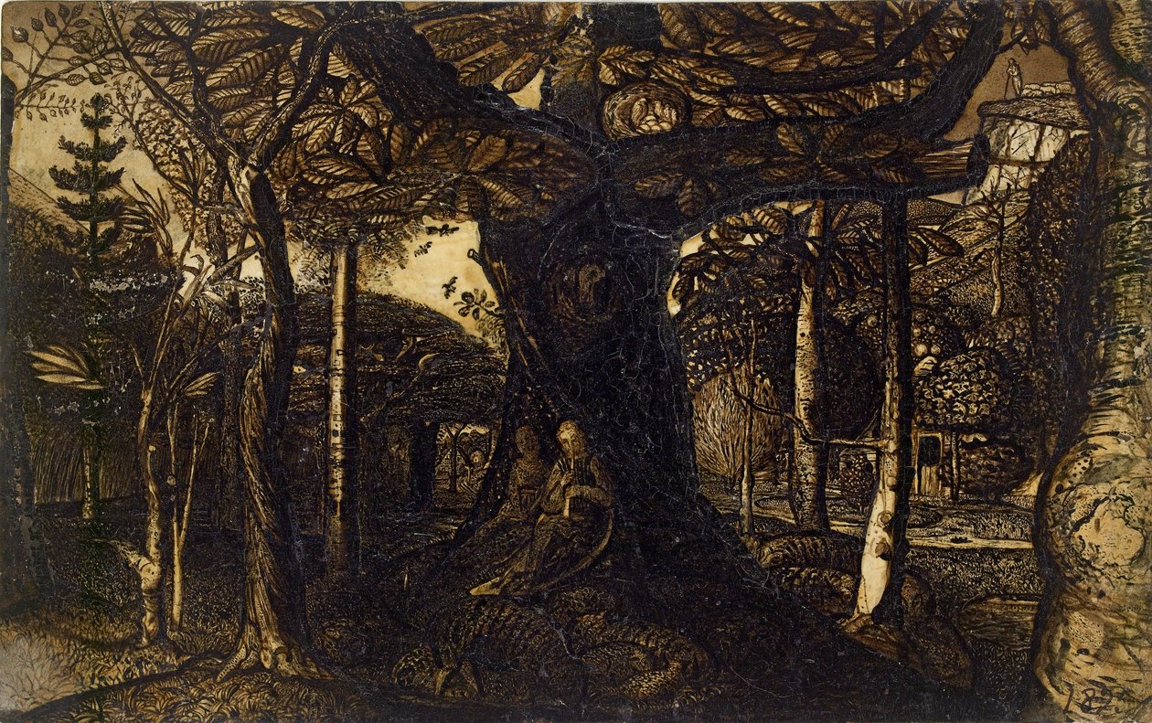 Spódnice z drewna, 1825 autorstwa Samuel Palmer