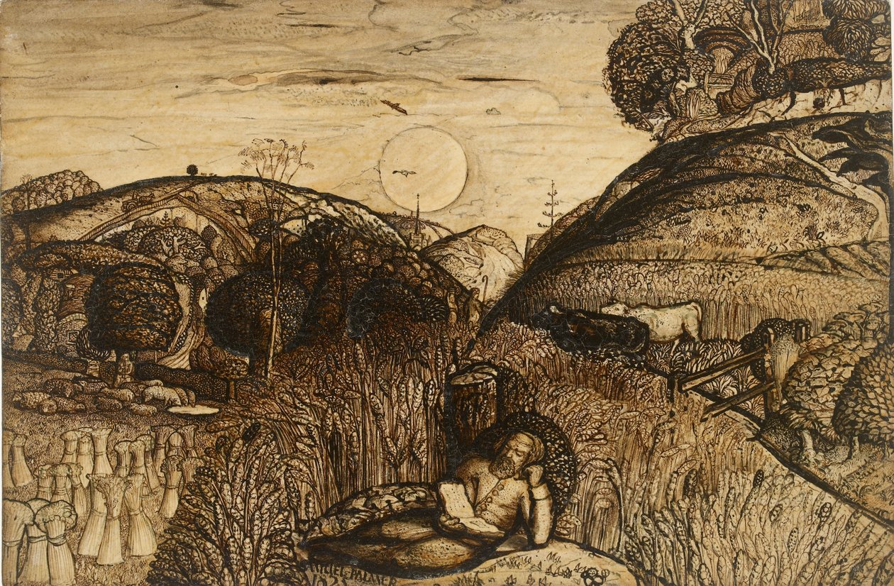 Dolina Gruba z Kukurydzą, 1825. autorstwa Samuel Palmer