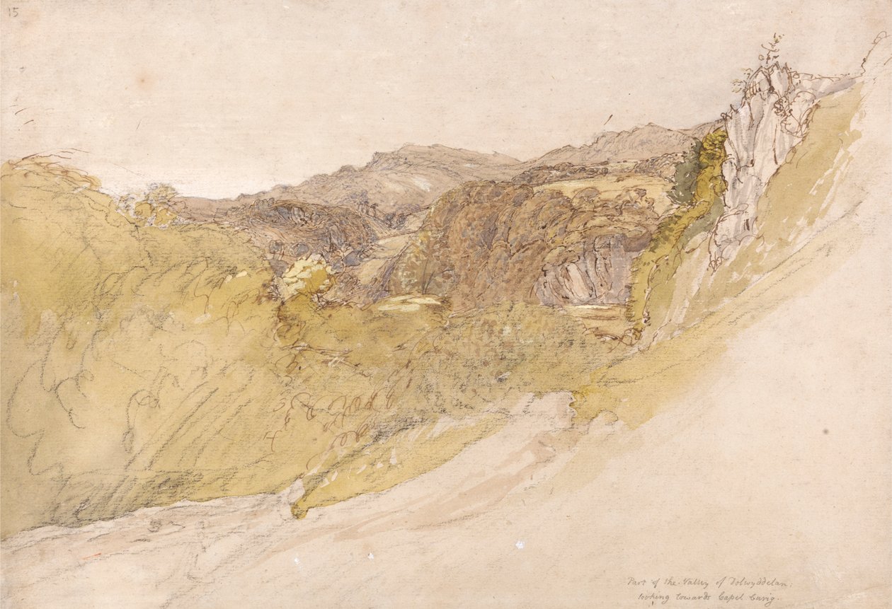 O Vale de Dolwyddelanpolish autorstwa Samuel Palmer