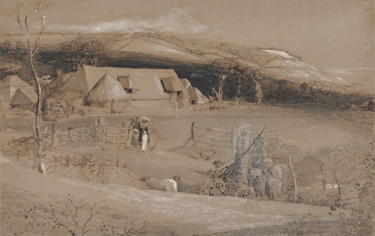 Dolina Wizji autorstwa Samuel Palmer