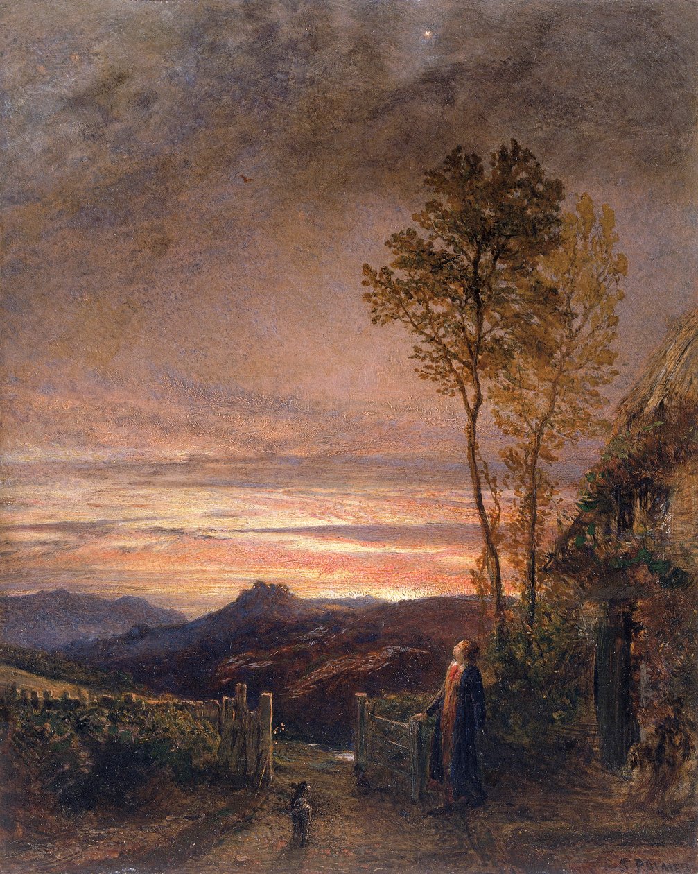 „Powstanie skowronka”, 1839-1840 autorstwa Samuel Palmer