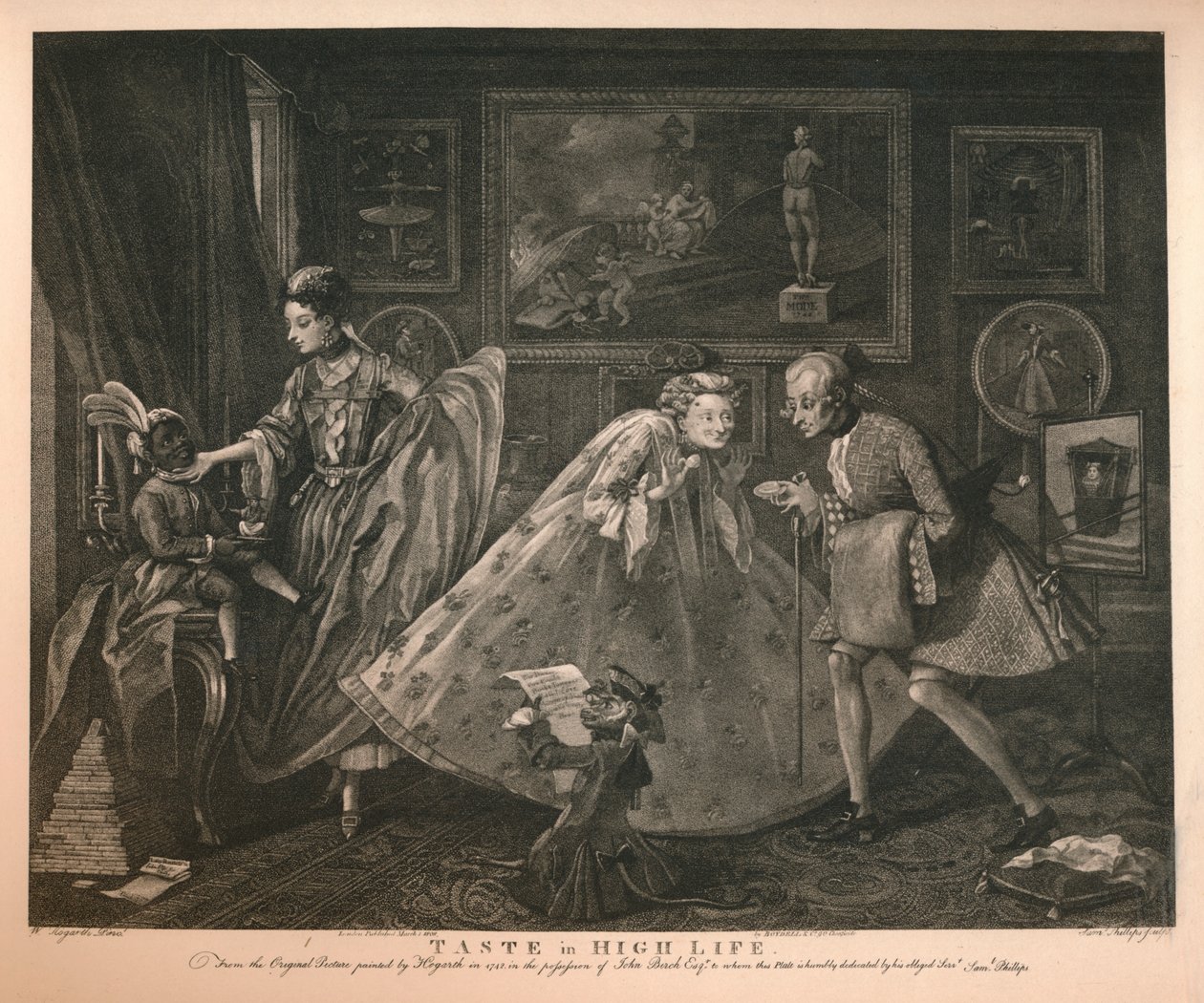 „Smak w wysokim życiu”, 1798 autorstwa Samuel Phillips