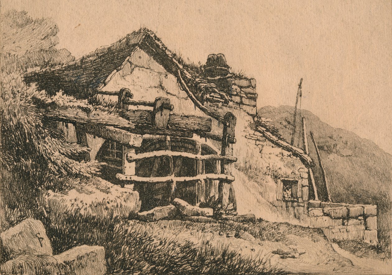 W Tintagel, 1816 autorstwa Samuel Prout