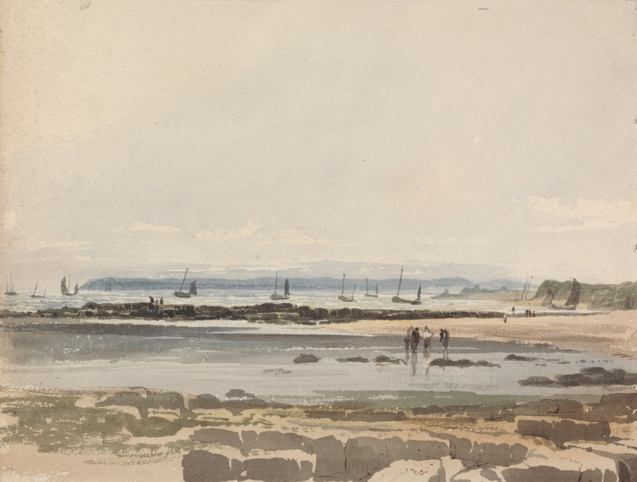 Scena na plaży autorstwa Samuel Prout