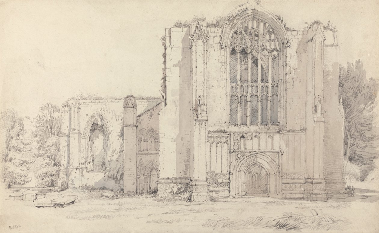 Bolton Abbeypolish autorstwa Samuel Prout