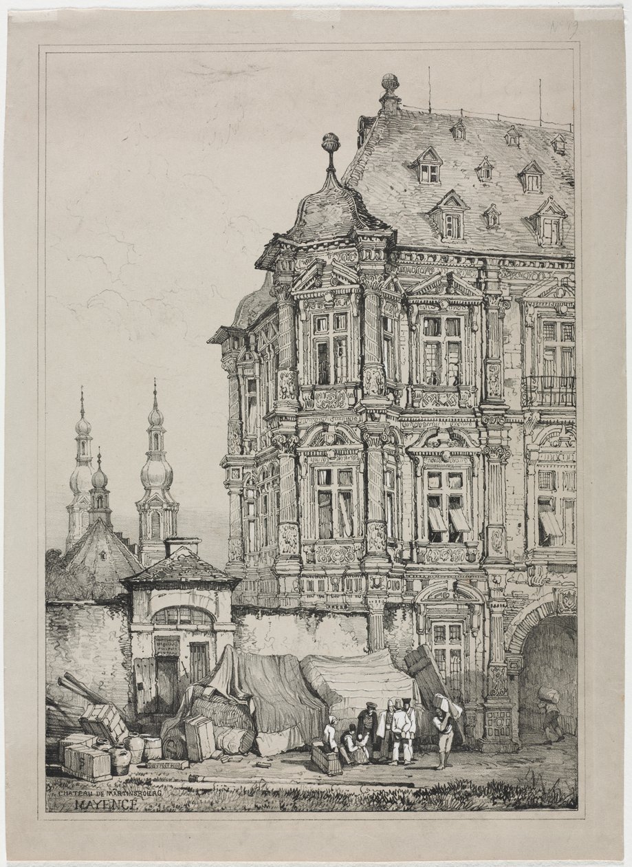 Zamek Martinsburg, Moguncja, Niemcy autorstwa Samuel Prout
