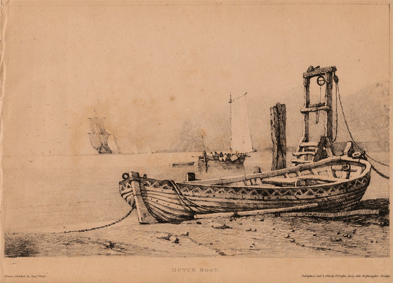 Holenderska łódź autorstwa Samuel Prout