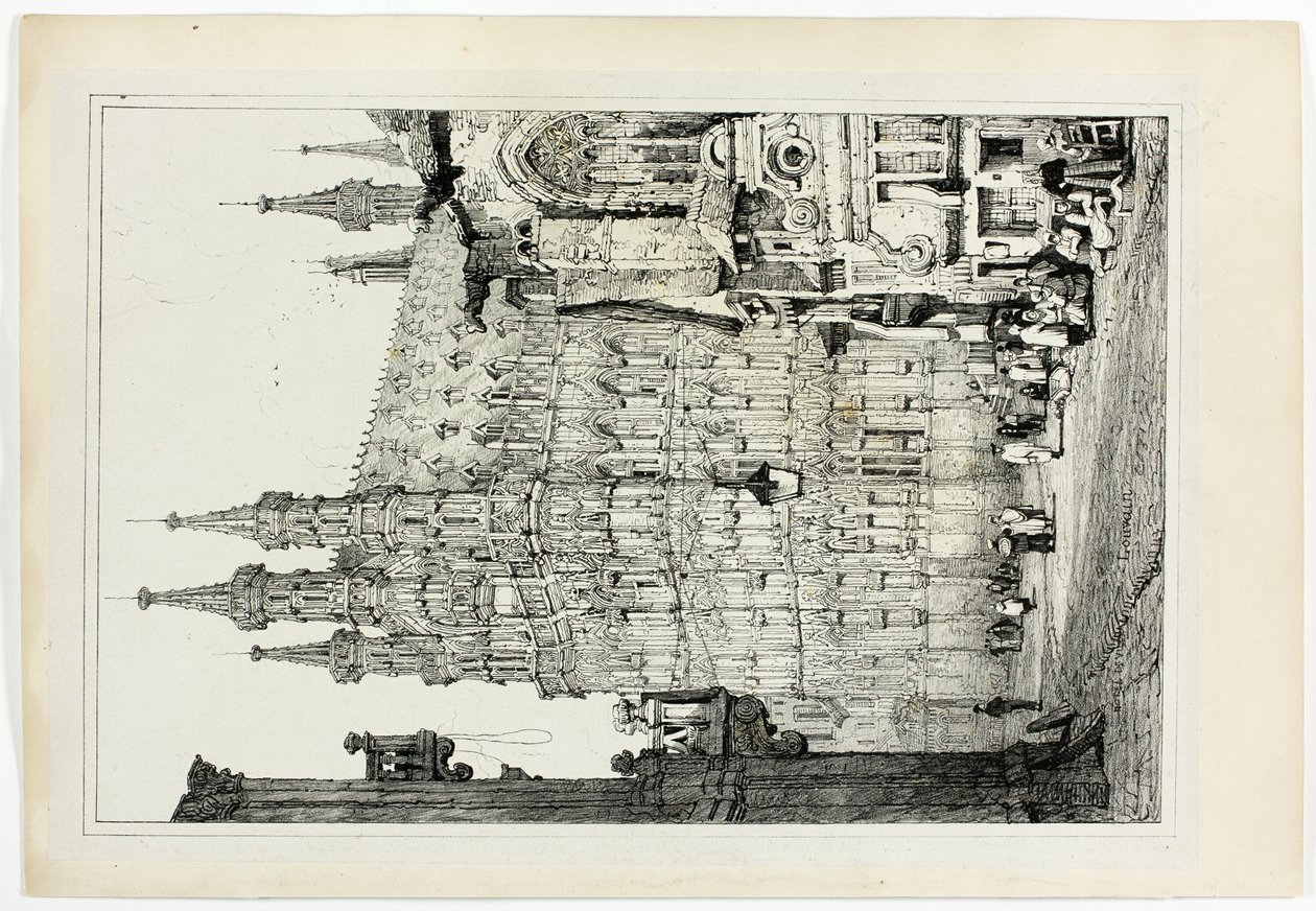 Ratusz, Leuven autorstwa Samuel Prout
