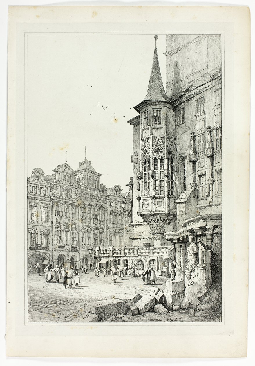Ratusz w Pradze autorstwa Samuel Prout
