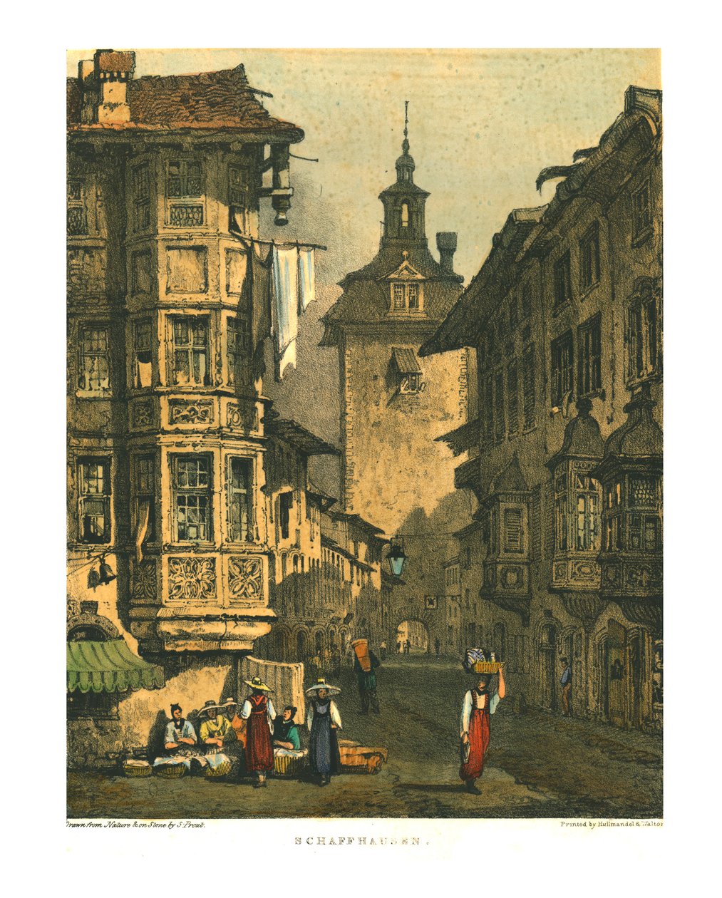 Szafuza, początek XIX wieku. autorstwa Samuel Prout