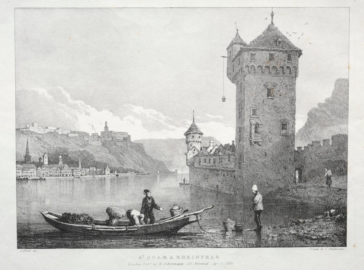 St. Goar i Rheinfels autorstwa Samuel Prout