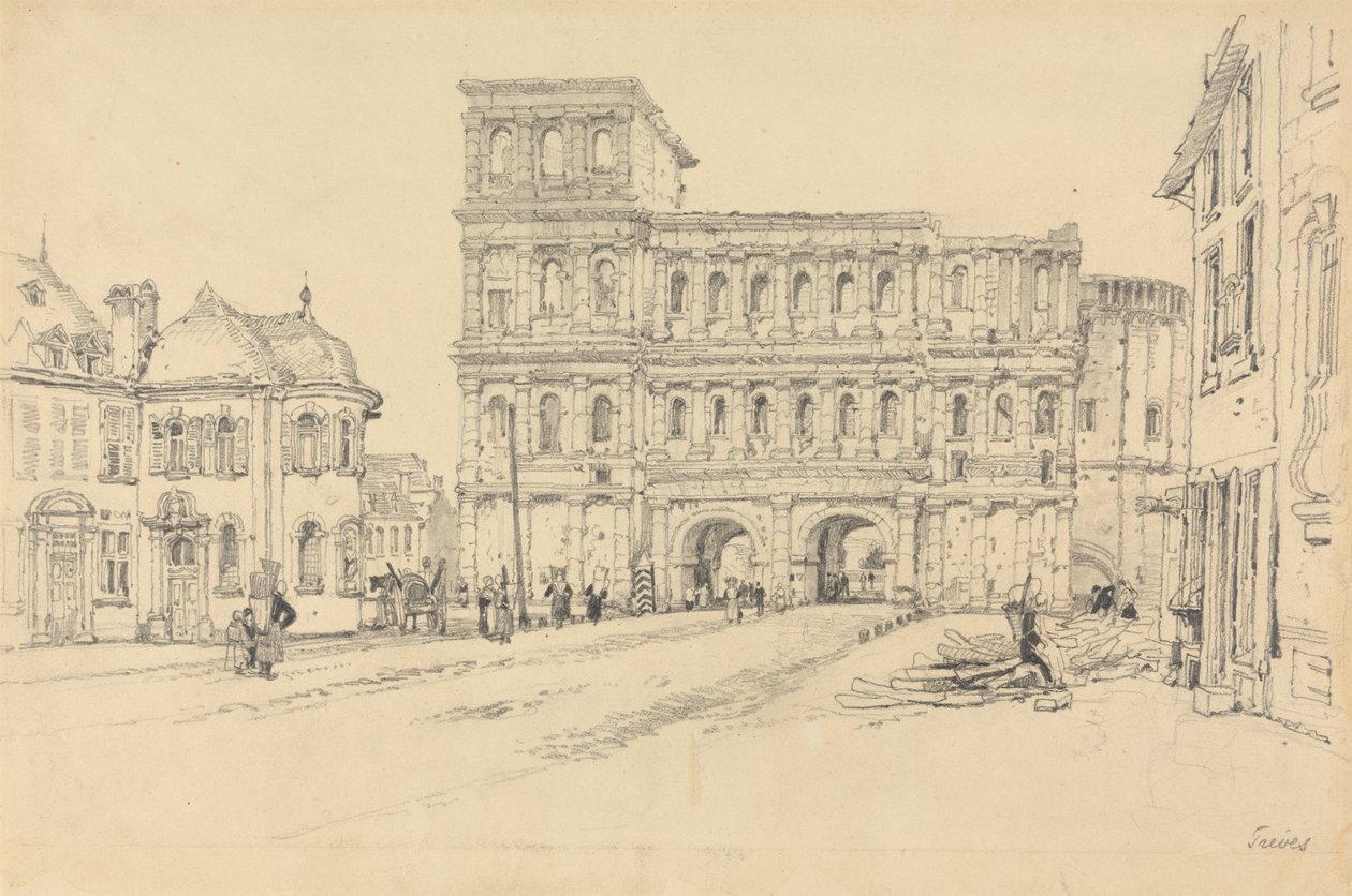 Porta Nigra w Trewirze autorstwa Samuel Prout