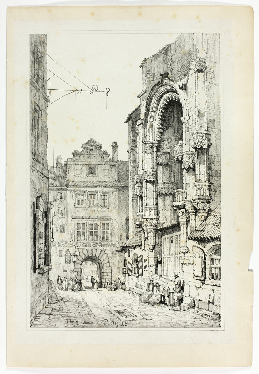 Kościół Thein, Praga autorstwa Samuel Prout