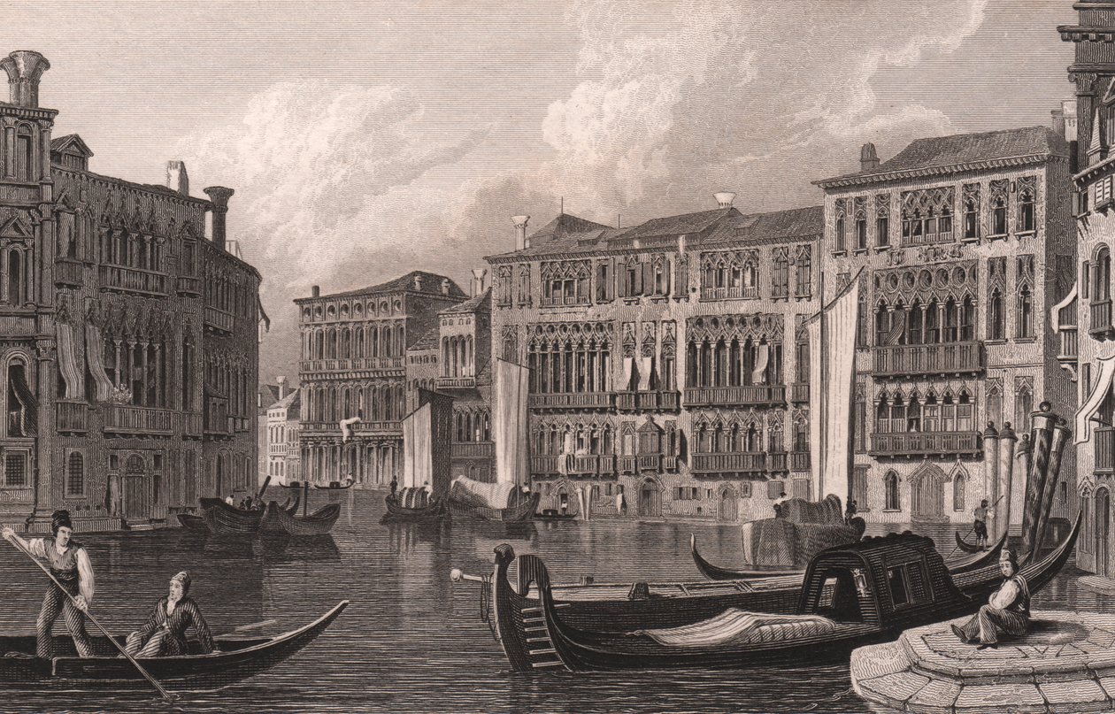 Widok z Canal Grande (Canal Grande) Ca