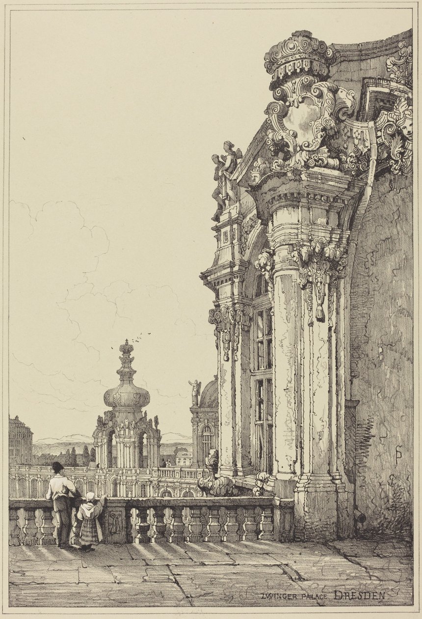 Pałac Zwinger, Drezno autorstwa Samuel Prout